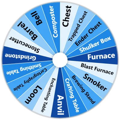 Minecraft Functional & Utility Blocks Wheel