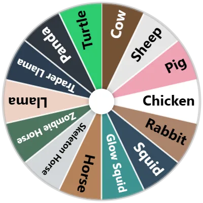 Minecraft Passive Mobs Wheel